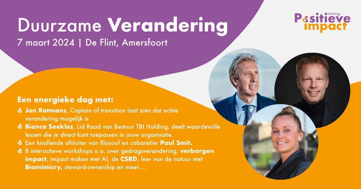 Event 'Duurzame Verandering'