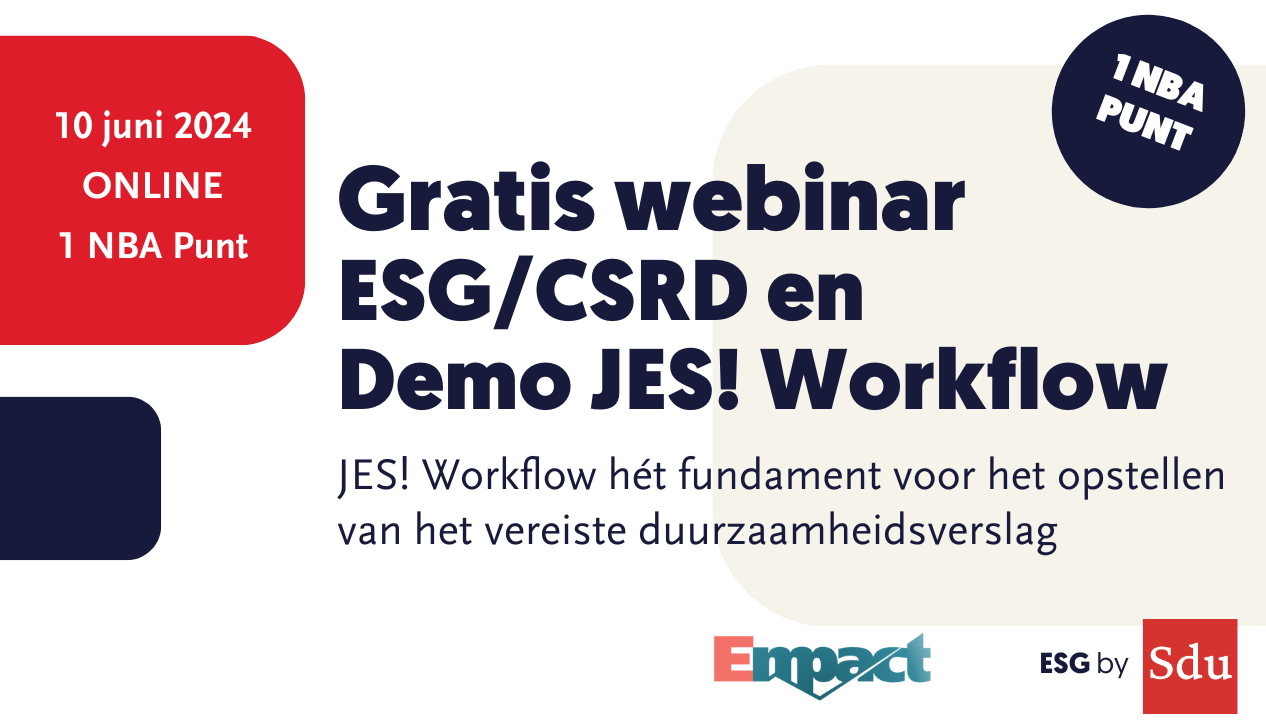 Webinar ESG/CSRD en Demo JES! Workflow