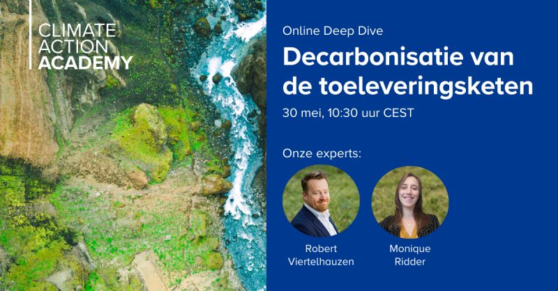 Online Deep Dive 'Decarbonisatie van de toeleveringsketen'