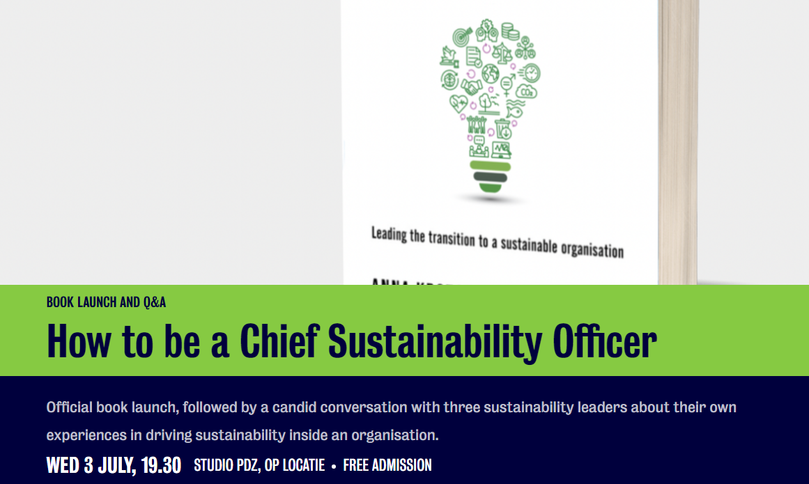 Book launch and Q&A 'How to be a Chief Sustainability Officer'