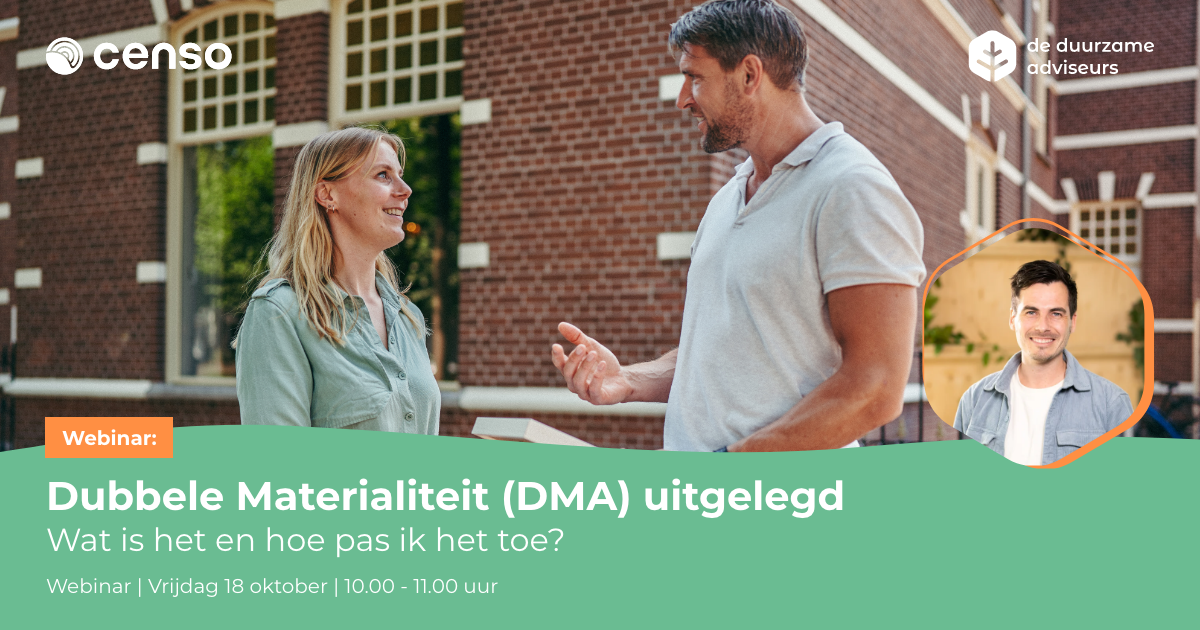 Webinar 'Dubbele Materialiteit (DMA) uitgelegd'