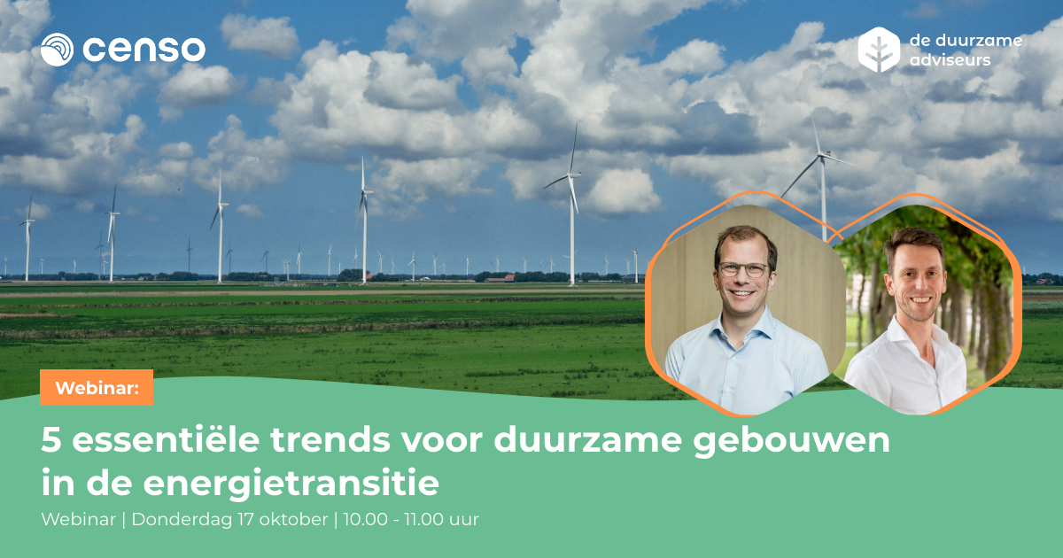 Webinar '5 essentiële trends voor duurzame gebouwen in de energietransitie'