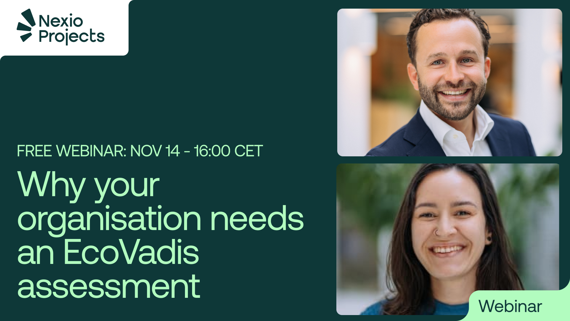 Webinar 'Why your organisation needs an EcoVadis assessment'