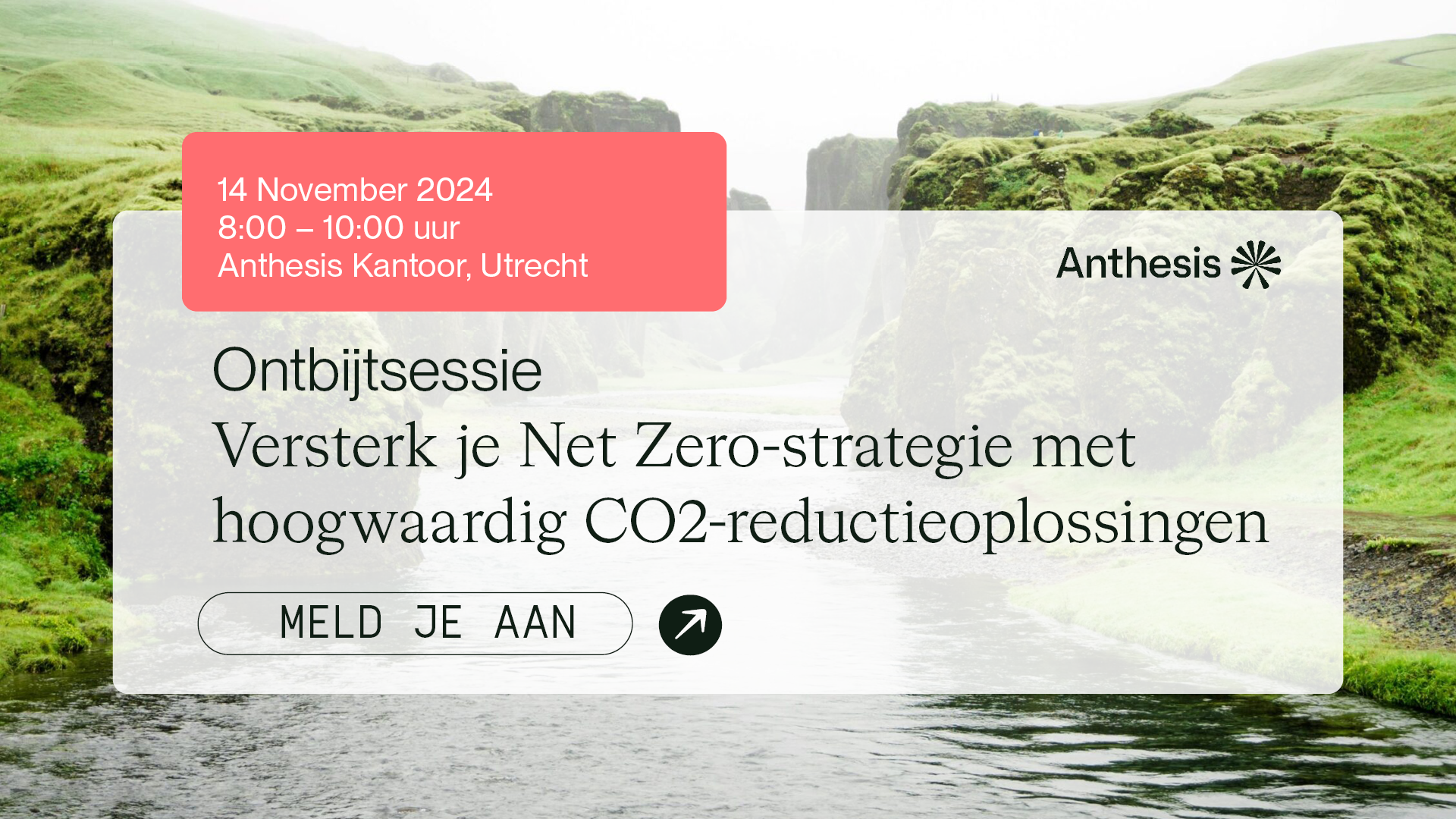 Ontbijtsessie | Versterk je Net Zero-strategie met hoogwaardig CO₂-reductieoplossingen