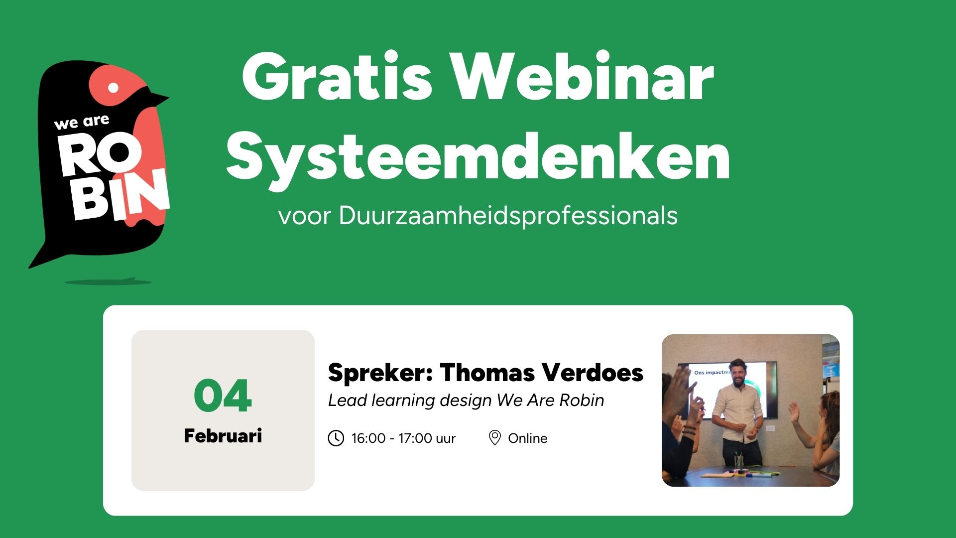 Webinar 'Systeemdenken voor duurzaamheidsprofessionals'