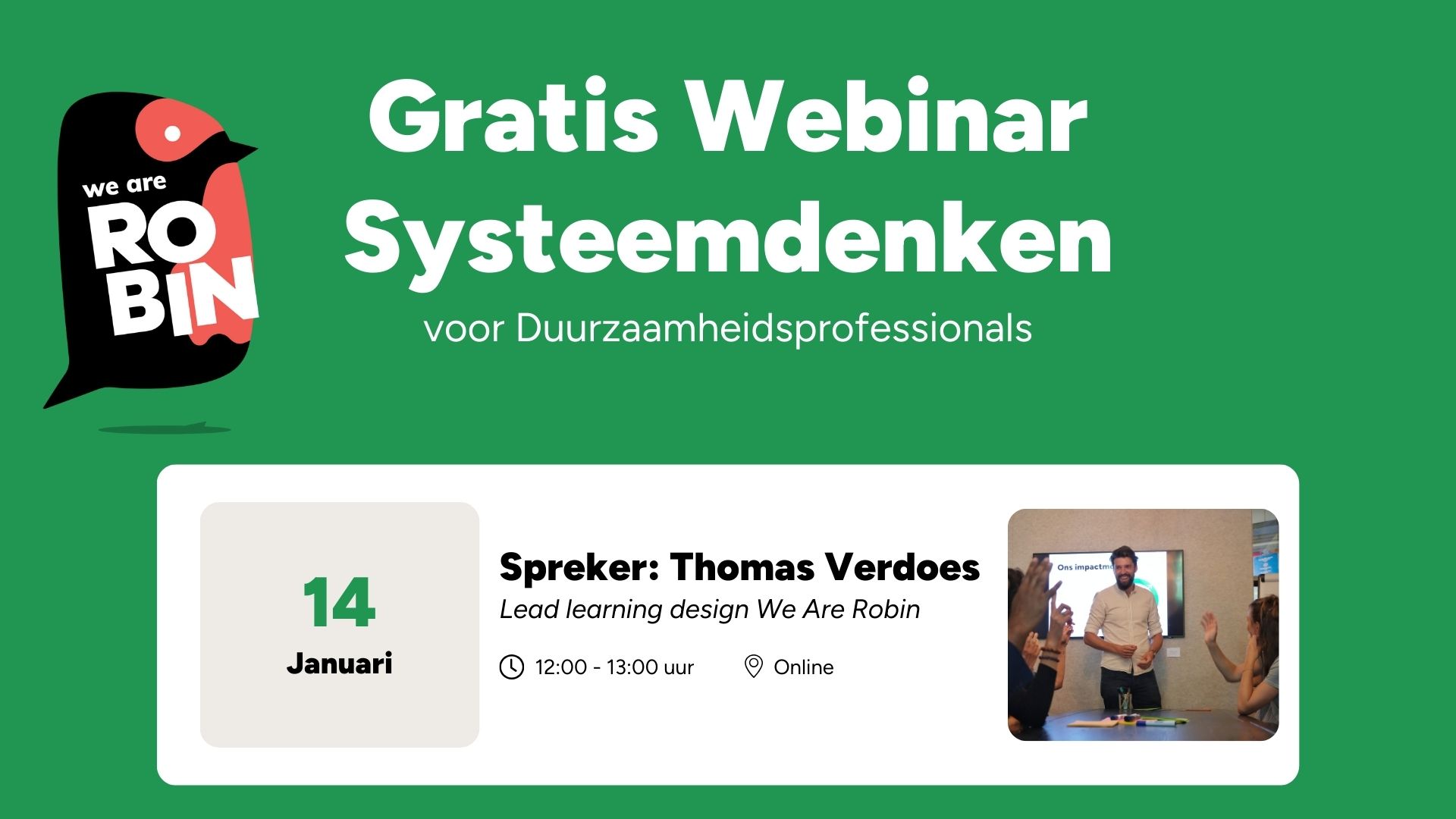 Webinar 'Systeemdenken voor duurzaamheidsprofessionals'