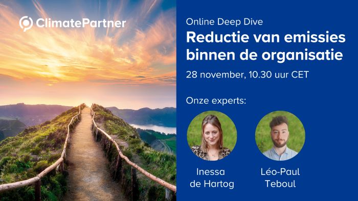 Online Deep Dive 'Reductie van emissies binnen de organisatie'