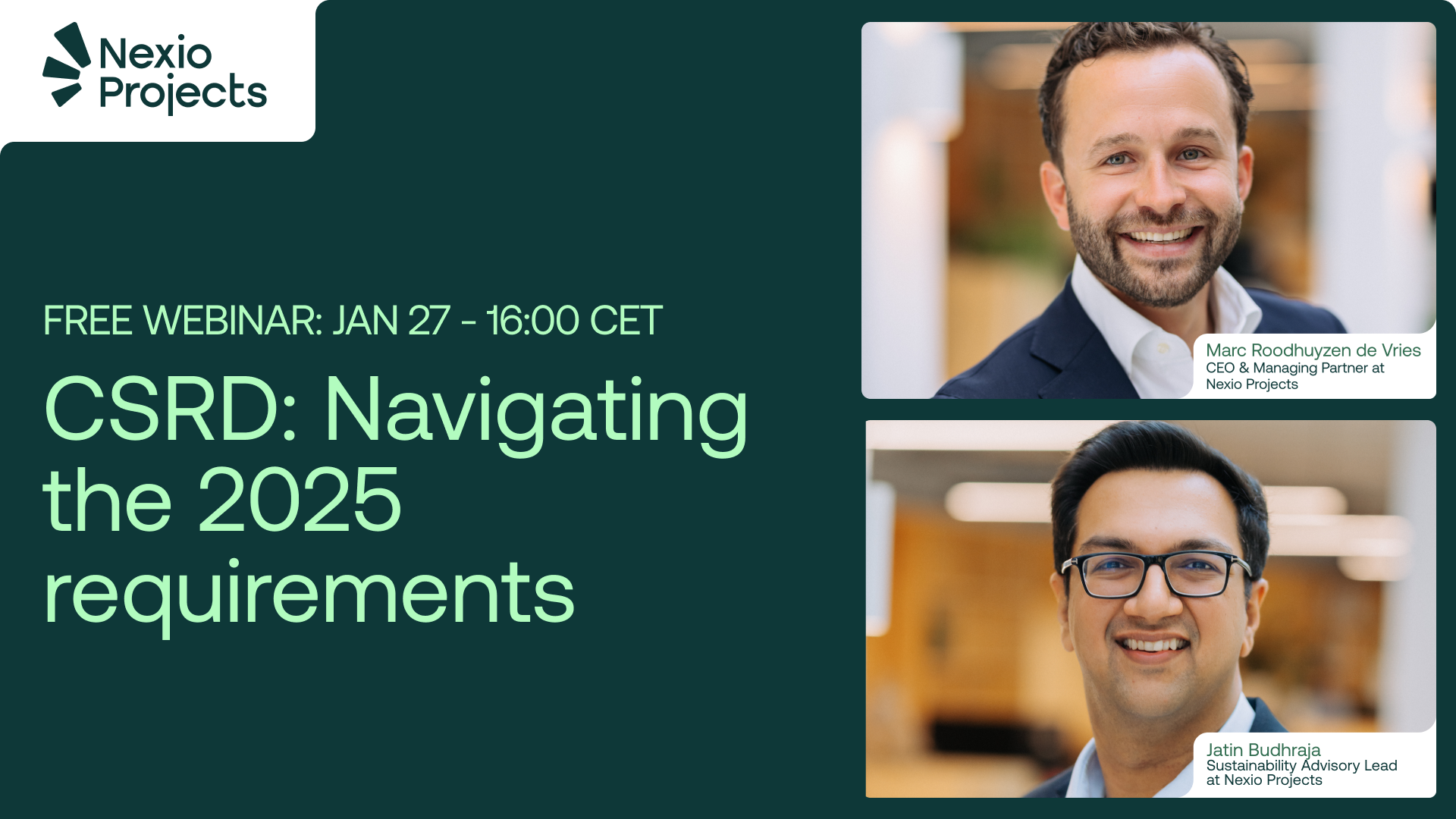 Webinar 'CSRD: Navigating the 2025 requirements'