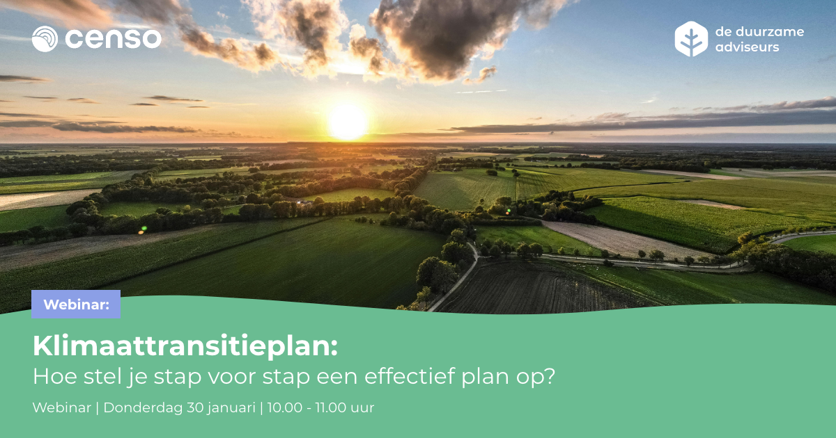 Webinar 'Wat is een Klimaattransitieplan en hoe stel je het op?'